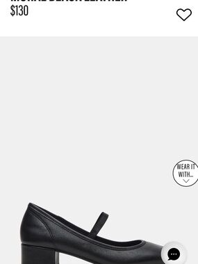 Steve Madden Black Mary Jane Block Heel Pump